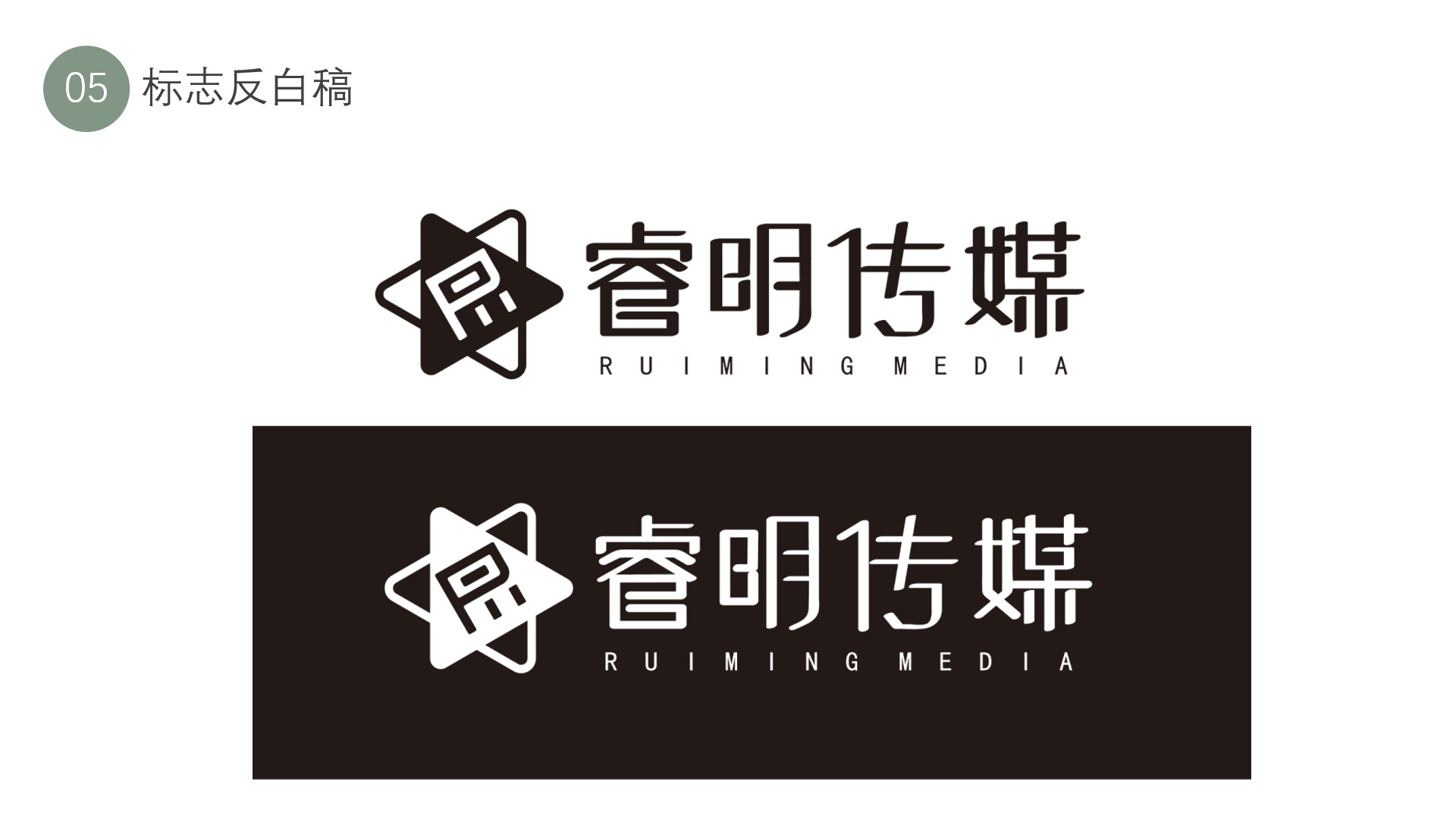 杨思影-《睿明传媒logo》方案-青岛设计师fm丨青岛师